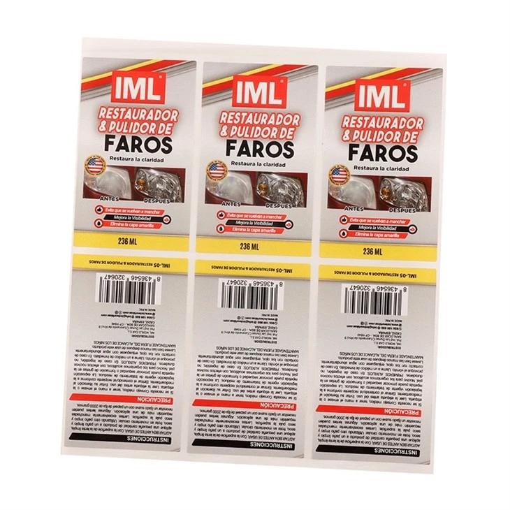 Car Shampoo Label high quality